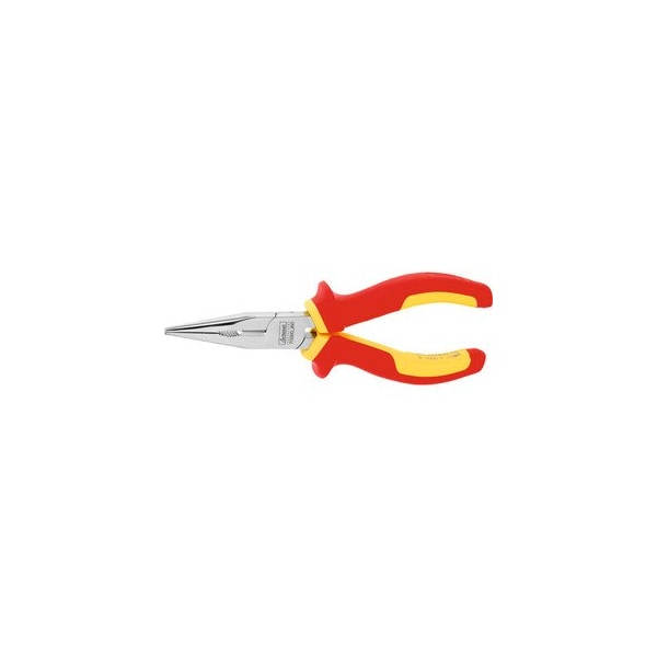 Garant Snipe nose pliers- straight VDE insulated- overall length: 160mm 713310 160 - main